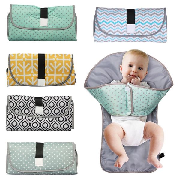 

waterproof travel nappy diaper foldable portable baby diaper quality oxford mat changing sofa pad blanket