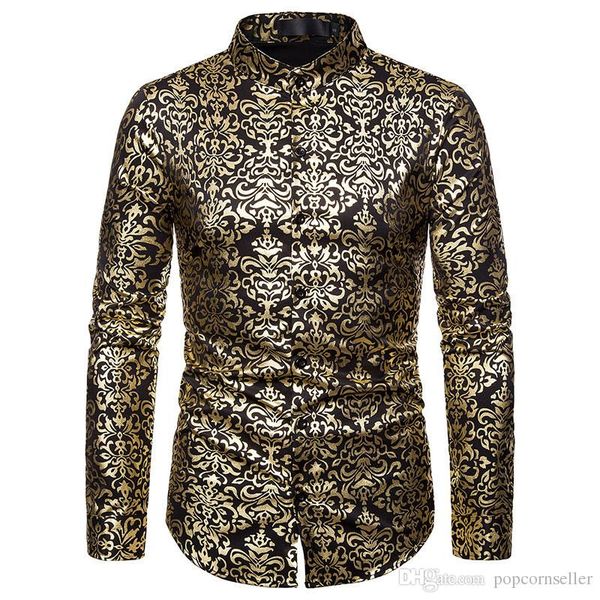 

mens fashion designer shirt european casual mens fashion henry collar stamping printed designer shirts casual gentlemen apparel, White;black