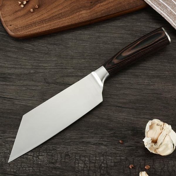 

кирицукэ нож японского нержавеющей стали кухонного нож высокой твердости острого лезвия chef ножей говядина мясо slicer цветой древесина han