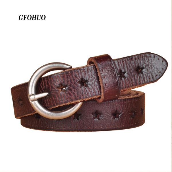 

fashion women belt brand designer luxury full grain leather belt genuine leather cowskin hollow out popular ladies, Black;brown
