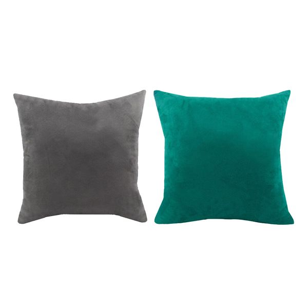 

2 packs new throw pillow case cushion cover solid color euro sham pillowcase