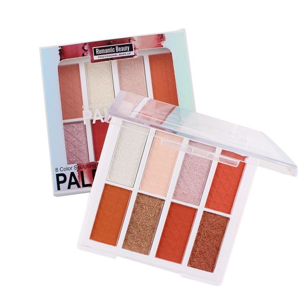 

8 color eyeshadow palette, матовый shimmer макияж глаз тени продолжительный водонепроницаемый макияж новый