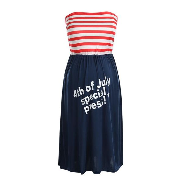 

lonsant maternity dresses women stripe sleeveless tube dress pregnancy 4th of july clothes women soft knee length dress 2020 new, White
