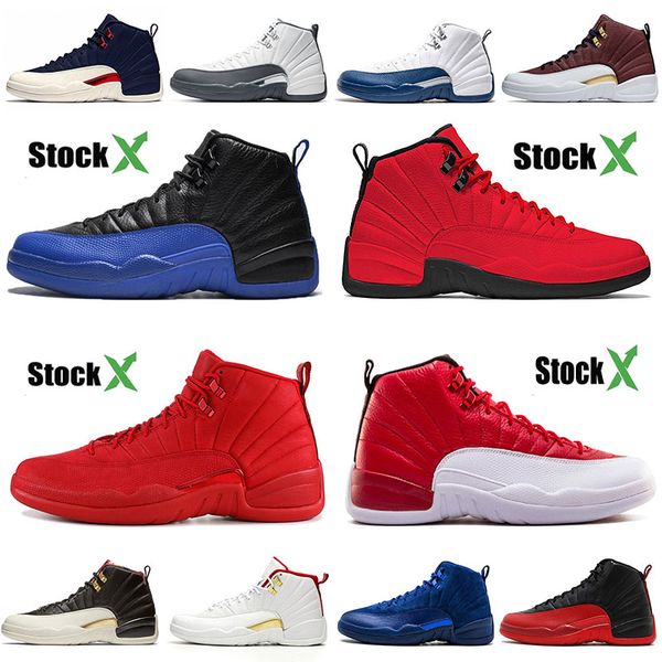 

game royal black triple red 2020 new arrival men boys basketball shoes 12s stock x shoe fiba cny french blue sport sneakers trainer