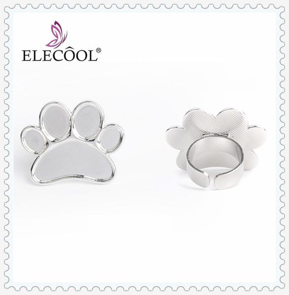 

elecool 2pc mini nail art color palette eye shadow mixing plate nail painting mixing color palette for art tool finger ring