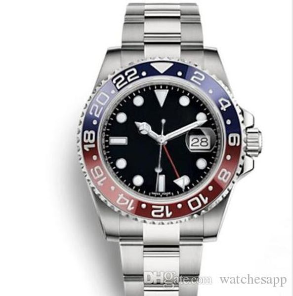 

Горячая распродажа керамическая рамка новый GMT мужские механические часы из нерж