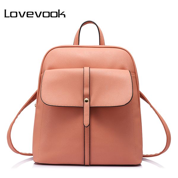 

lovevook women fashion women backpacks for teenage girls shoulder bag female zipper school bags preppy style 2018