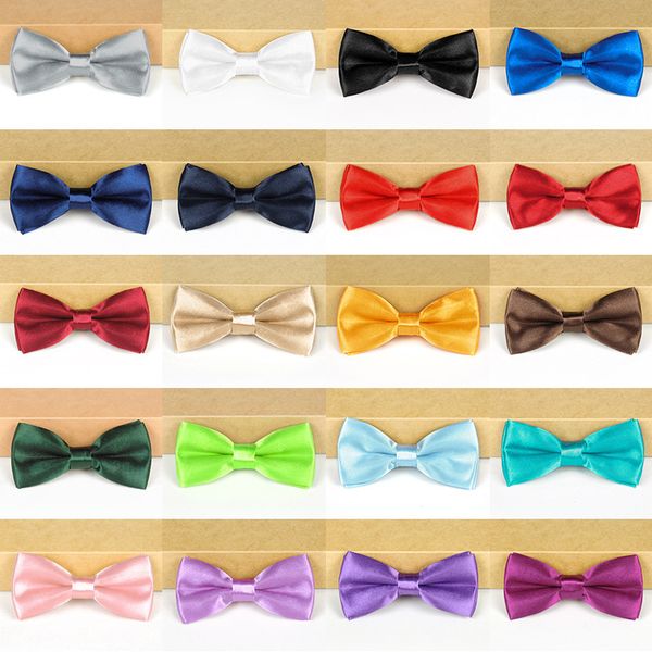 

children bow tie monochromatic solid color men and women face double bow baby studentts bow tie babys gift many color hip, Black;gray