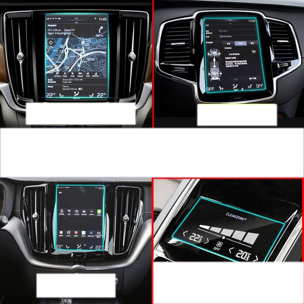 

lsrtw2017 car navigation gps screen protective tempered film for xc90 xc60 s90 xc40 2016 2017 2018 2019 v90 v60 sticker