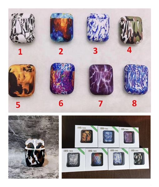 

Camouflage camo i9 tw i9f tw i8 tw earbud wirele bluetooth earphone twin double earbud mini calling mu ic head et headphone