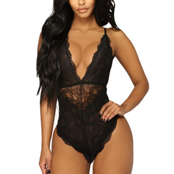 

women bodysuits body suit lingerie underwear female sleepwear nightwear lace bodysuits exotic lingerie bodysuits, Black;white