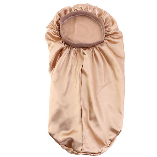 

women multifunctional wide long socks bonnet beanie for hair care home sleeping hat night caps fashion head wrap, Blue;gray