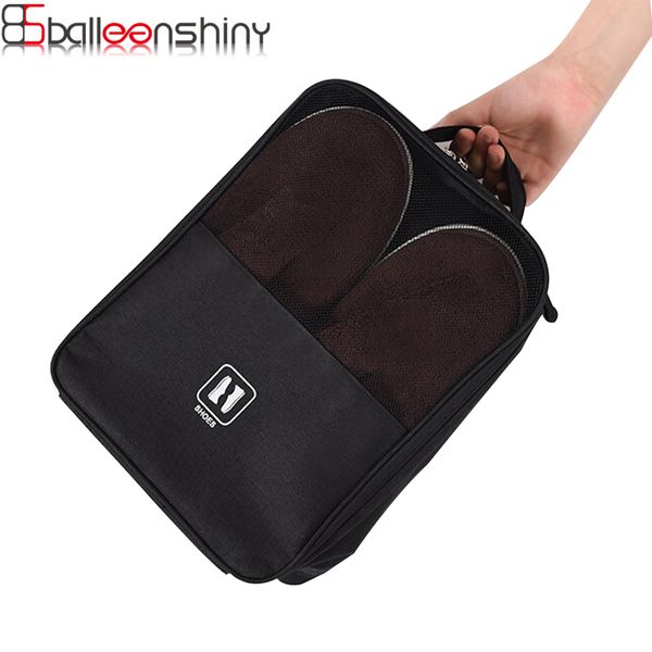 

balleenshiny thickened waterproof can hang suitcase shoe bag pack your shoes bags for the trip storage bag shoes organizer