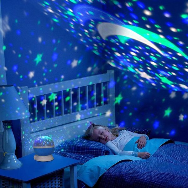 

звезды starry sky led night light вращающийся проектор луна лампы батареи usb детские подарки детские bedroom проекционной лампы свет