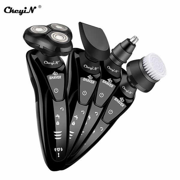 

4 in 1 electric shaver rechargeable razor for men shaving machine face hair trimmer clipper nose ear hair removal face brush
