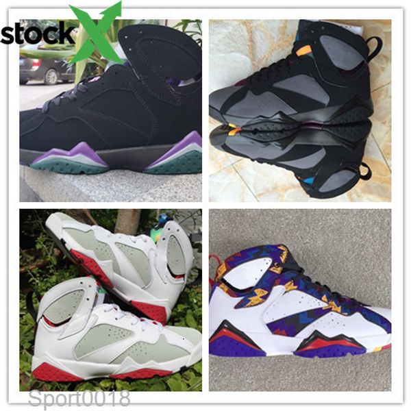 

wholesale 7 vii low black grey men basketball shoes sports 7s sneakers new trainers discount size 7-13