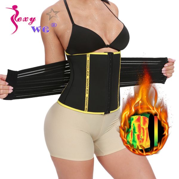 

sexywg талии тренер пояснично поддержка tatical пояс профилировщика тела женщин спортивный топ из неопрена с сауна ремень для похудения корр, Black;gray