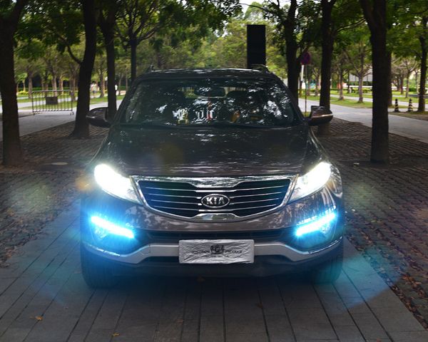 

ecahayaku led daytime running light driving light drl fog lamp 12v/24v cover car-styling for kia sportage drl 2011 2012