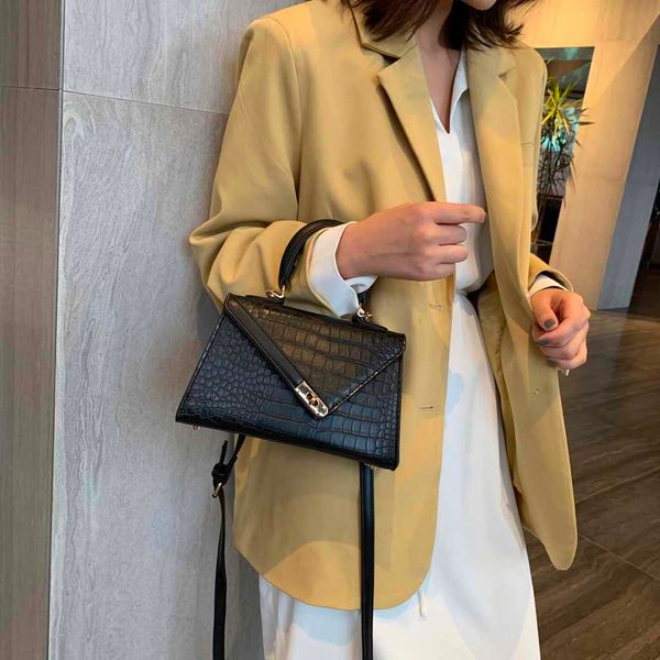 

designer vintage alligator women handbags female shoulder bags girls leather purses luxury handbags women bags 30h