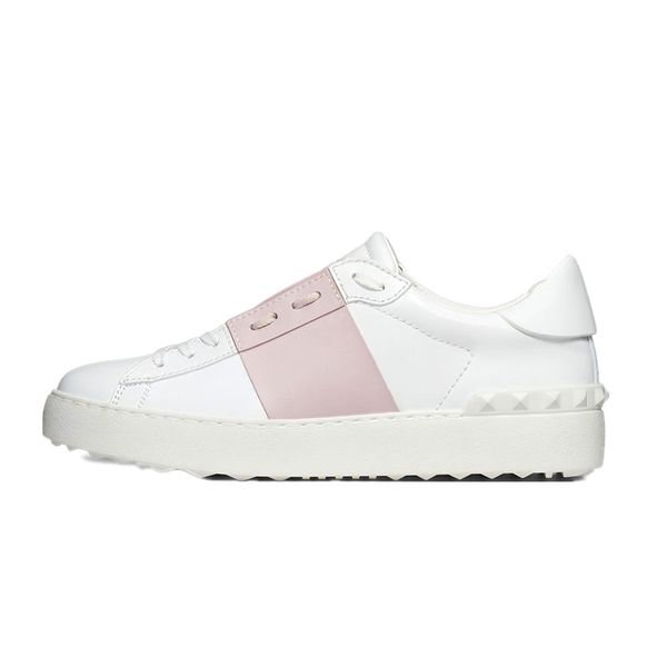 

new arrival casual shoes white black red fashion mens women leather breathable shoes open low sports sneakers size 35-46 c13