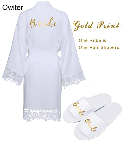 

3pc set of bride & rayon cotton robes & wedding slipper bridesmaid robes lace trim plus size women bathrobe party 2019 bridal, Black;red