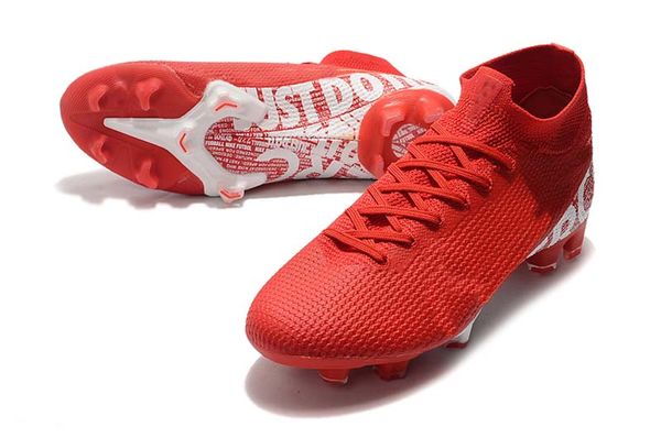 

2019 superfly 7 elite men soccer cleats cr7 fg red football boots fg boys soccer shoes
