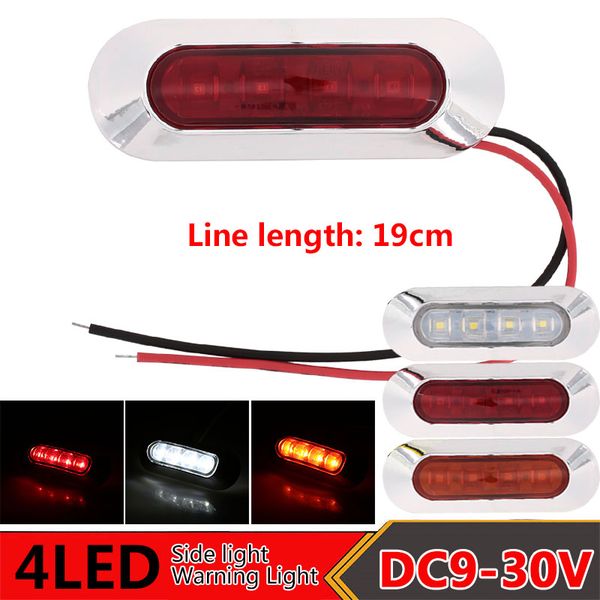 

indicator light 4led bright marker light boat side universal suv