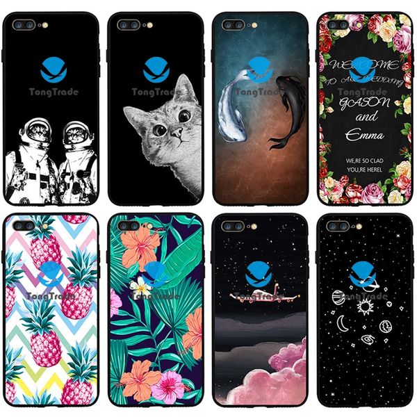 

[tongtrade] soft silicone tpu case for iphone 11 pro 8 7 6s 5s max x xs plus huawei p smart+ 2019 p30 p20 pro painted matte frosted case