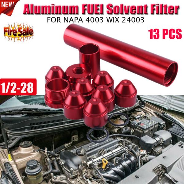 

13pcs 1/2-28 napa 4003 wix 24003 car aluminum fuel filter ca