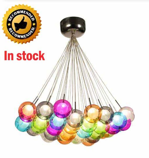 

modern led colorful glass ball pendant lights lamps 3 37 ball creative design for dining room living room bar led g4 96-265v glass lights