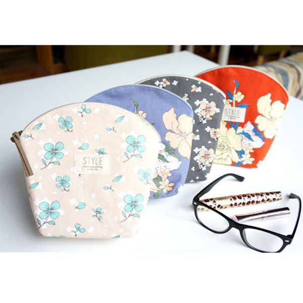 

cartoon canvas coin purse korean-style style key sweet retro coin bag creative storgage bag, Black
