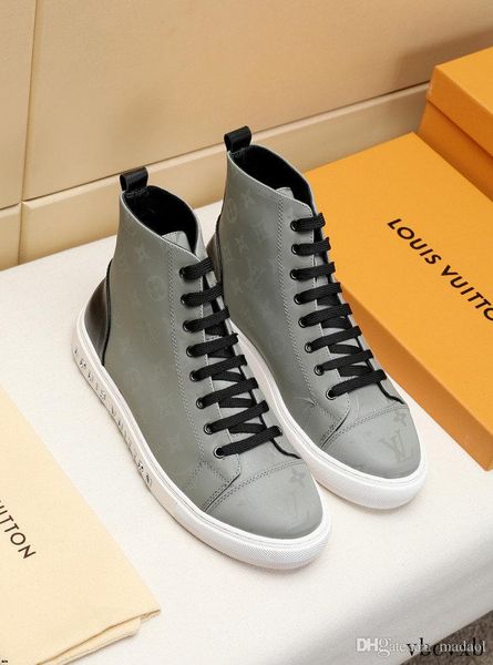 

19mm sneakers man winter safety shoes man ankle boots 2020 lace-up platform casual shoes man sneakers mans footwear yetc1, Black