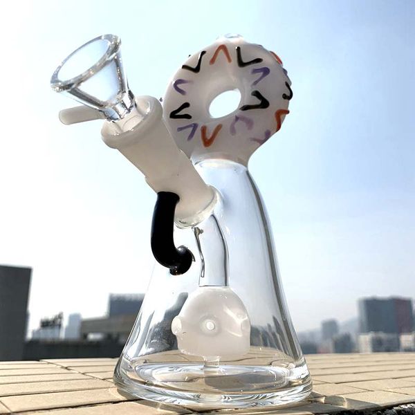 

Красочного Beaker Бонг Уникального стекло Бонгов щели пончик Per Oil Rig Dab Rigs смазливые Трубы из стекла воды Бонг Mini вода с чашей XL-327