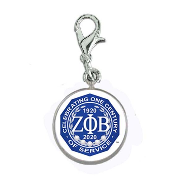 

sorority zeta phi beta celebrating centennial charm accessories, Bronze;silver