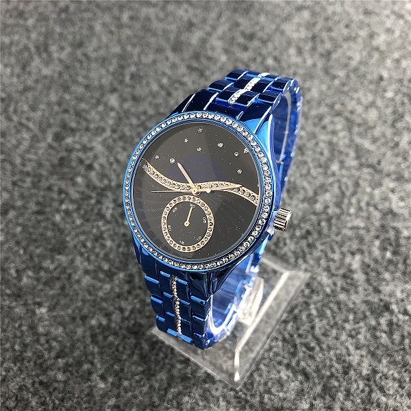 

star version luxury women's watch diamond fashion casual m watch royal oak steel belt folding buckle 7285h ing, Slivery;brown