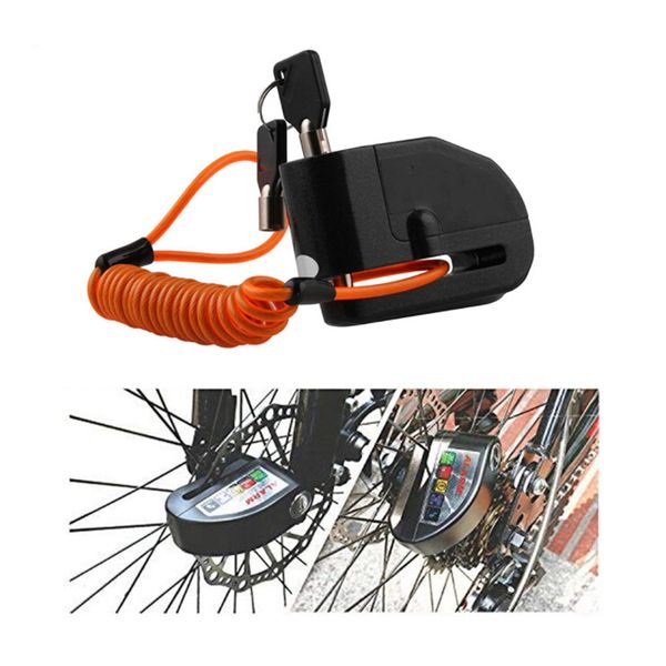 

waterproof motorcycle alarm lock bike lock secure anti-theft moto disc brake 110db