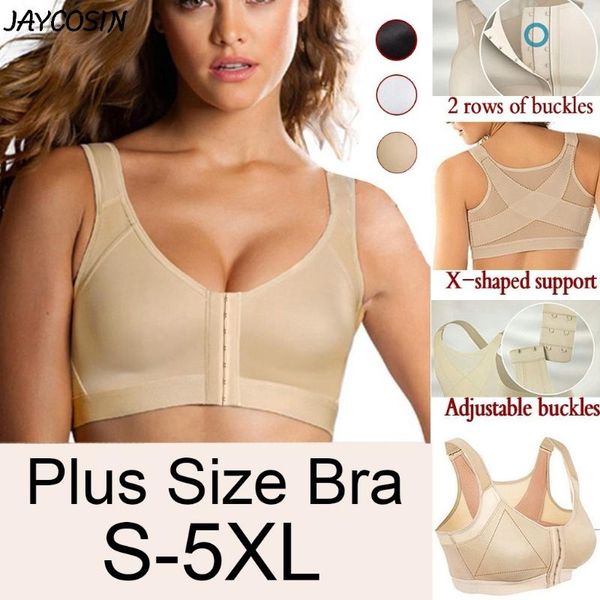 

s-5xl posture corrector lift up bra women new cross back bra breathable underwear shockproof sports support fitness vest bras, Red;black