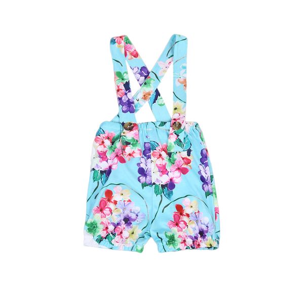 

girls fashion suite летняя девушка белый сломанный цветок рога ремень шорты брюки детская модная одежда новое летнее платье, Black