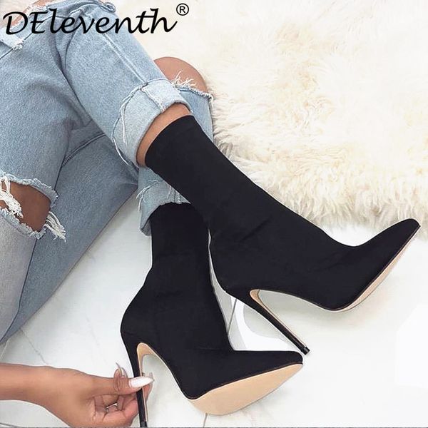 

ego simmi carson pointed toe carda vienna staple pointy stiletto high heels shoes woman boots garda booties black rose 43