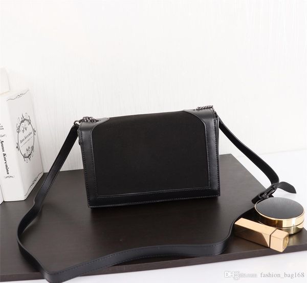 

new fashion classic women handbags crossbody messenger bag genuine leather designer women vintage strap shoulder black bag