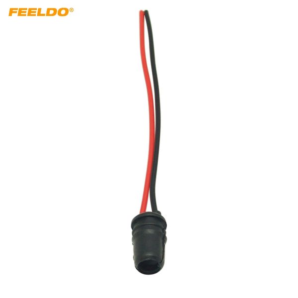

feeldo 200pcs car t10 w5w 147 501 led light socket connector extension wedge light base holder for car styling#5736