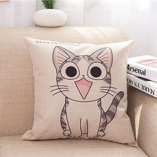 

new cartoon cat animals decorative throw pillows car decor cushion cotton home cushions