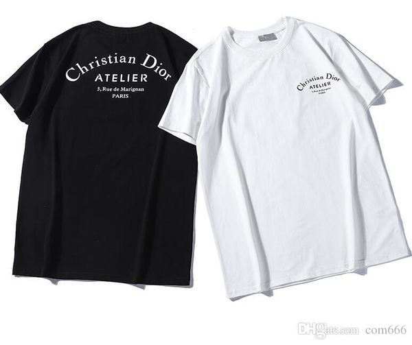 

Новая мода Супре совместно печатные футболки пары чистого хлопка с коротким рукавом Мужчины Женщины хип-хоп уличный стиль тис рубашка