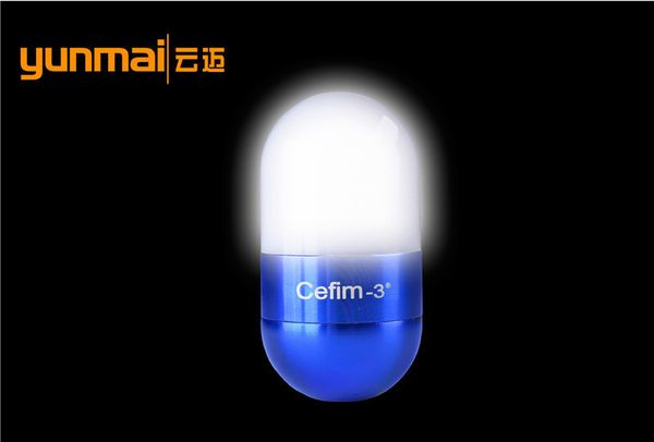 

aluminium alloy 5led tumbler small night-light capsule pill lamp gift flashlight