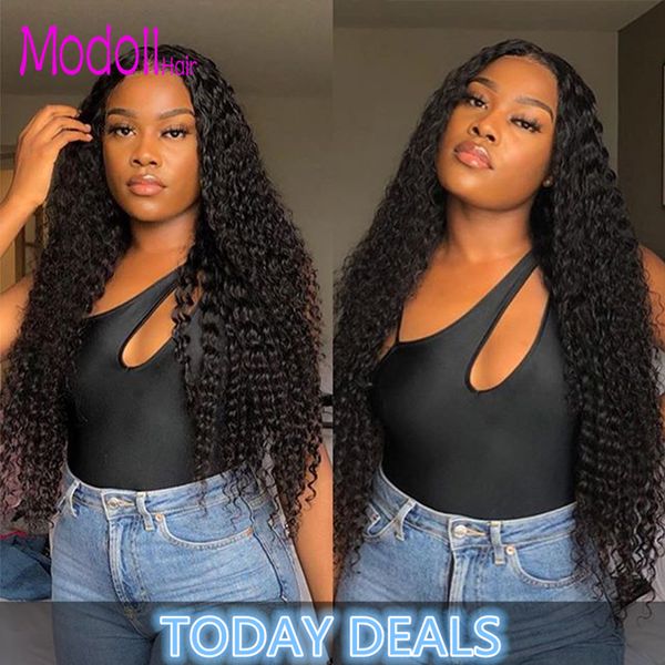 

indian deep wave virgin hair weave bundles with closure 3/4 bundle with lace closure remy human hair deep wave bundles with closure, Black;brown