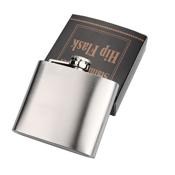 

5oz stainless steel hip flask 140ml camping portable outdoor flagon whisky stoup wine pot alcohol bottles hip flasks drop ship