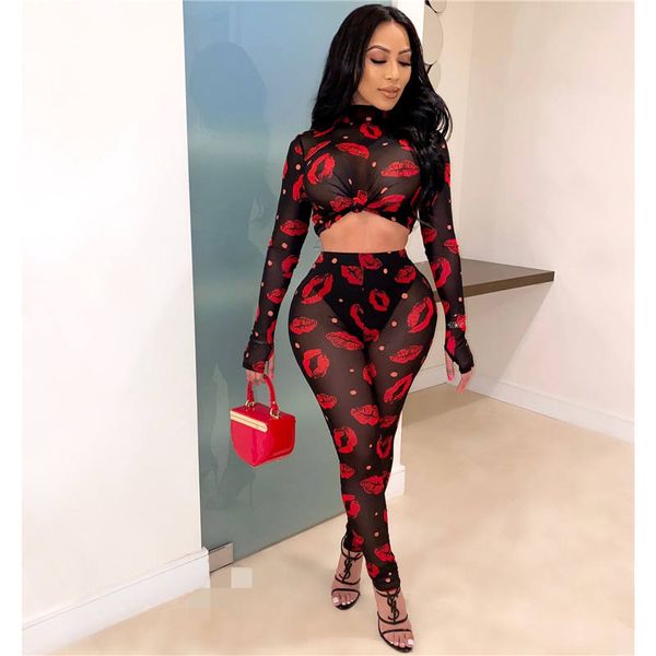 

women designer fashion tracksuits waistless luxury sets slim long sleeve + pants two piece set print women's two piece pants, White