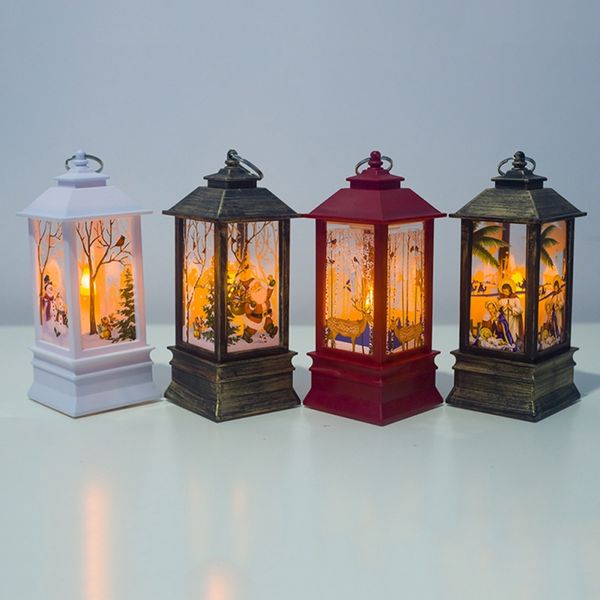 

christmas tree decoration printed christmas portable wind lights home garden decoration pendants for home