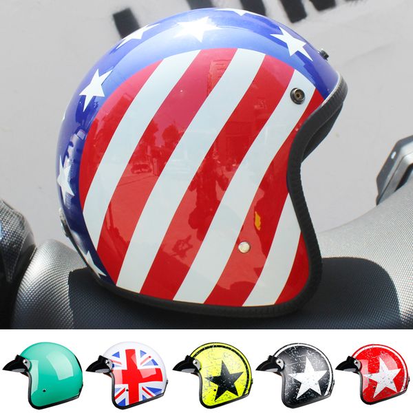 

2019 casco moto vintage motorcycle helmet jet capacetes de motociclista cascos para moto cafe racer open face