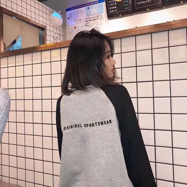 

мужская женская мужская негабаритные конструктор hoodie марка толстовка luxury перемычка streetwear вокруг шеи черный и серый толстые hip ho, Black